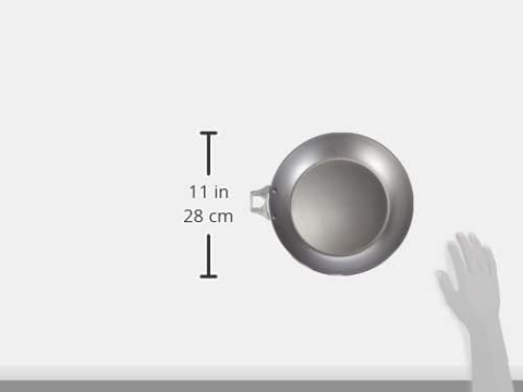 Tigaie rotundă de prăjit De Buyer MINERAL B ELEMENT, 28 cm, fără mâner – Compatibilă cu mâner detașabil [2]