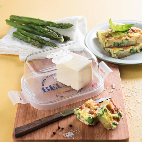 Cutie Unt Snips Farm 043420, 0,5 L – Recipient Transparent din Plastic Fără BPA, cu Capac cu Clips, Fabricat în Italia [1]