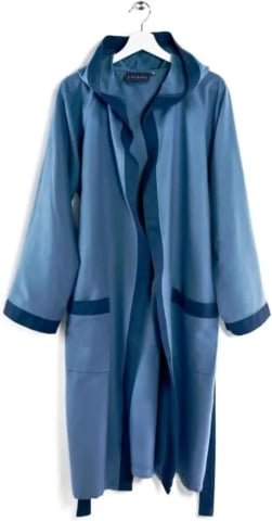 Textile de baie - Halat de Baie Unisex Caleffi Tecno, Bicolor, cu Glugă – Pachet 1 bucată