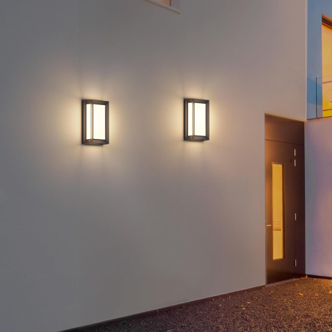 Aplica LED exterior  – Lumină Caldă 3000K, Modernă, Aluminiu + PC – Klighten [4]