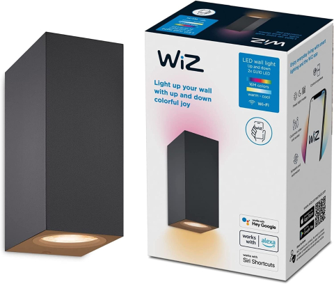 Casă - Aplice Smart Up&Down RGB WiZ 2×5W, Wi-Fi & Voice Control – 2200–6500K