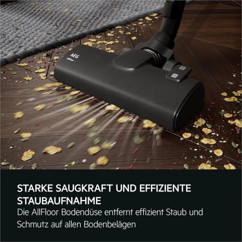 Aspirator cu Sac AEG Clean 5000, Putere Mare, Filtru Lavabil, 8.5 m Rază [2]