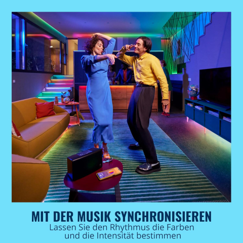 WiZ RGBIC LED 5 m – Bandă LED inteligentă, 16M culori, WiFi, Alexa/Google/HomeKit [3]