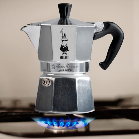 Bialetti Moka Express 6 Cești – Espressor Italian din Aluminiu, Nou Resigilat [2]
