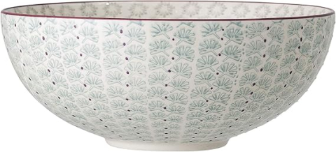 Bol mare Bloomingville Maya 2.6L – Stoneware verde, Ø 28.5 cm, elegant și rezistent [3]