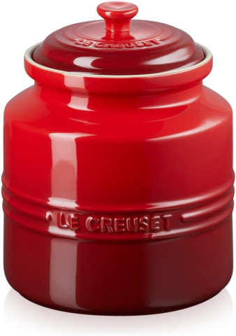 Bucătărie - LE CREUSET Pastry Jar 2.4 L – Borcan Emetic Cherry Red, Stoneware