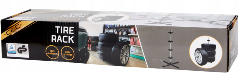 Suport metalic depozitare anvelope, capacitate 100 kg – reglabil și stabil, ideal garaj – C&C Automotive [2]