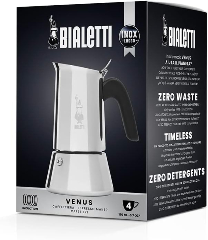 Cafetieră Bialetti Venus Induction, inox 18/10, 4 cești espresso [3]