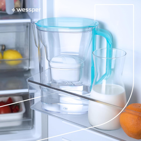 Wessper Cană Filtrantă 2.7 L Mint + 6 Filtre – Carbon Activ & Ion Exchange [1]