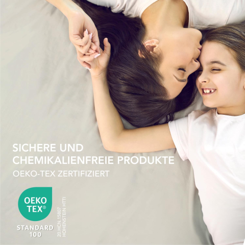 Cearșaf cu elastic Dreamzie 140×200 cm – Microfibră, 35 cm, Oeko-Tex, bej [5]