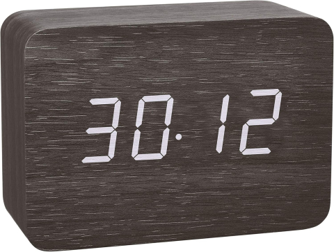 TFA Clocco Ceas Radio-Controlat – Design Lemn, Afișaj Invizibil, Temperatură & Alarmă [5]