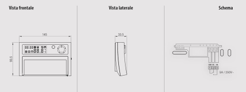 Cronotermostat HIPNOS Daily VE075800 – programare zilnică [1]