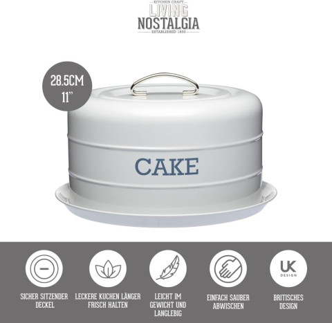 Cutie Prăjituri cu Capac Etanș 28 cm – Vintage Dome | KitchenCraft [5]