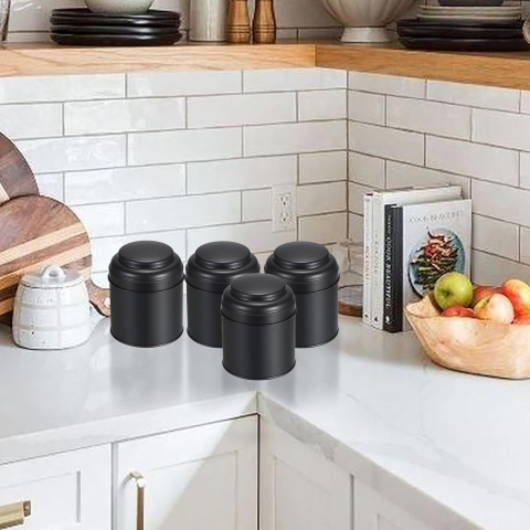 Set 6 Recipiente Metalice Etanșe 237 ml – IGNPION pentru Ceai, Cafea, Condimente [4]