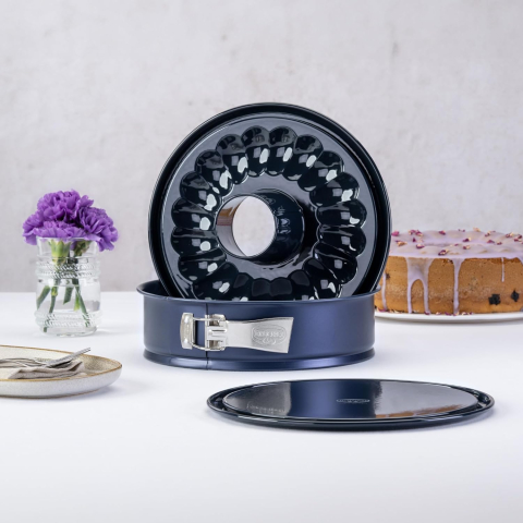 Bucătărie - Formă rotundă cu arc Dr. Oetker Back-Liebe, cu bază emailată și blat tubular, Ø 26 cm – Negru