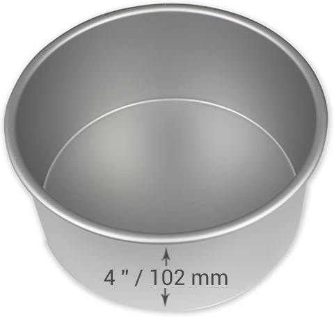 Formă Tort Rotundă 20×10 cm – PME Aluminiu Anodizat, Profesională [2]