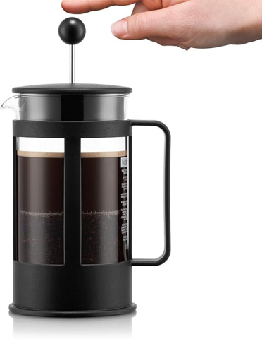 Bodum Kenya French Press 1L – Presă Cafea Borosilicată & Inox, Fabricată în Portugalia [3]