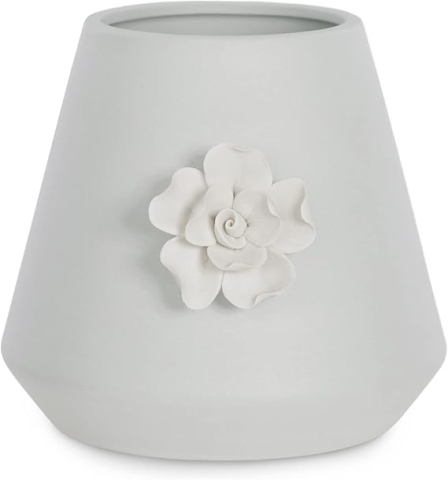 Casă - Ghiveci Ceramic AmeliaHome Lusitano, Gri, 13×12 cm – Decor Interior Modern
