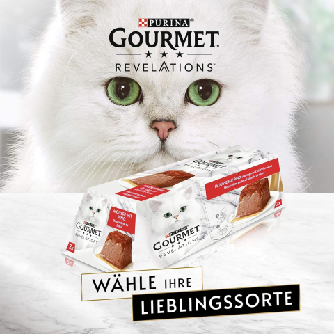 Purina GOURMET Revelations Mousse cu Vită – 24 Porții, Hrană Umedă Pisici [3]