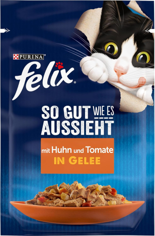 Hrană pentru animale de companie - Felix As Good As It Looks – Hrană Umedă Pisici în Aspic, 26×85g