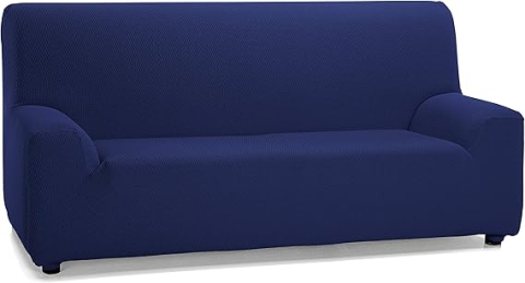 Pături și cuverturi - Husă Elastică pentru Canapea 3 Locuri Husă Elastică pentru Canapea 3 Locuri Martina Home, Model TUNEZ, Culoare MARINO (Bleumarin), 180–240 cm, Model TUNEZ, Culoare MARINO (Bleumarin), 180–240 cm