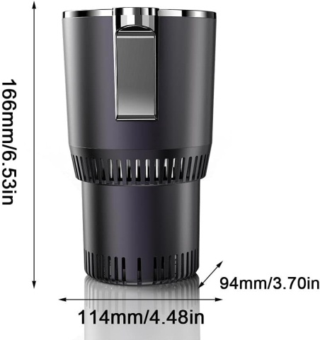 Încălzitor & Răcitor Auto pentru Băuturi – OPINCN 2-în-1, Afișaj LCD, 12V [2]