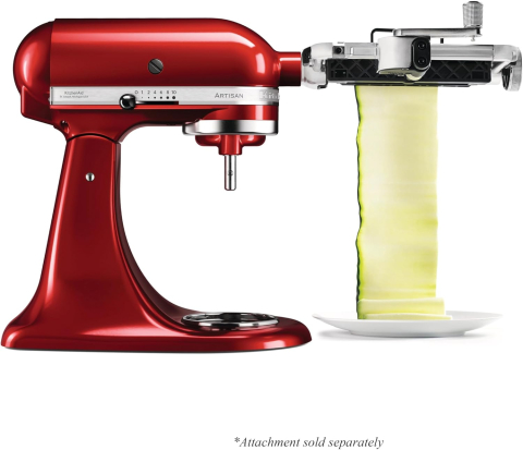 Accesoriu pentru feliat legume în foi subțiri KitchenAid KSMSCA –  din aluminiu, culoare metalică [1]