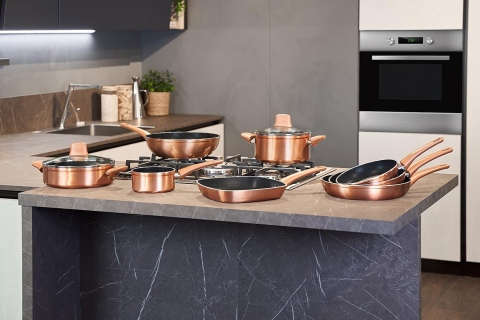 Oală Lagostina Ramata Ø 20 cm, efect cupru, acoperire antiaderentă Titanium Easy [3]