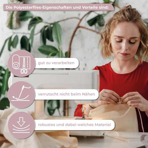 Vatelină Non-Woven 30 m x 160 cm – Material Umplutură Moale, Respirabil, Pentru Cusut & Tapițerie [3]