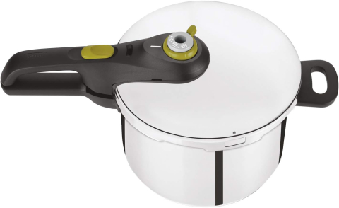 Tăvi și tigăi - Oală sub presiune 6 L, Tefal Secure 5 Neo P2530737 – 2 niveluri de gătire, oțel inoxidabil premium