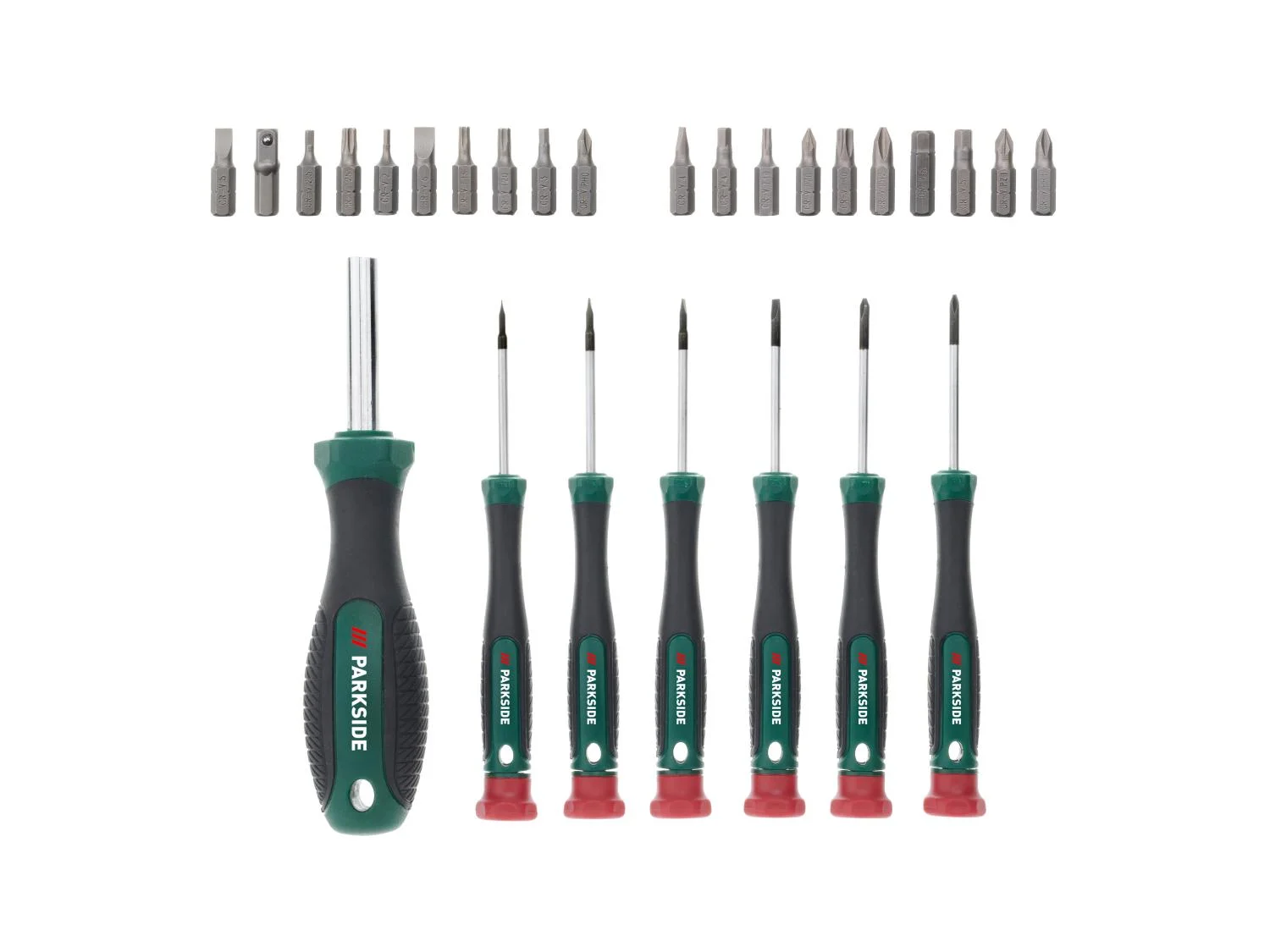 Unelte - Set șurubelnițe 37 piese cu suport organizator – capete mixte pentru lucrări casnice și hobby – Parkside