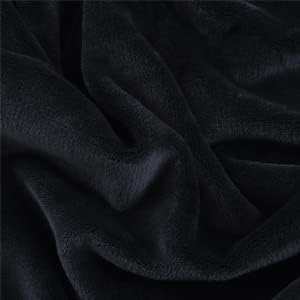 Pătură Pufoasă HOZY, Tip Fleece, Dublu-Strat, 220 x 240 cm, Blue Washed – Pătură XXL pentru Canapea, Pat, Câine sau Camping [2]