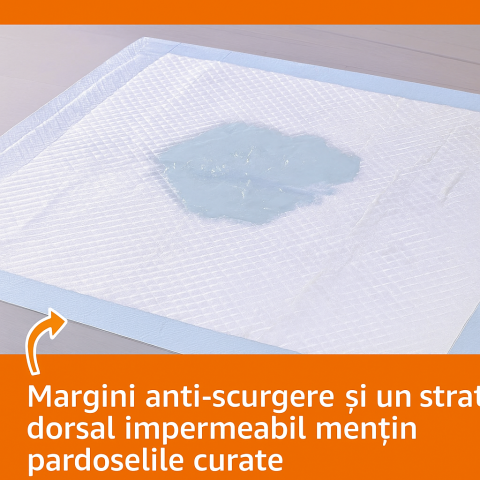 Pernuțe Absorbante Câini XL, 5 Straturi, Anti-Scurgere – Amazon Basics, 40 Buc. [1]