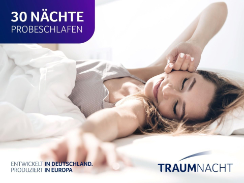 Pernă Traumnacht 40x60 cm – Pentru dormit pe burtă, Oeko-Tex, moale și respirabilă [1]