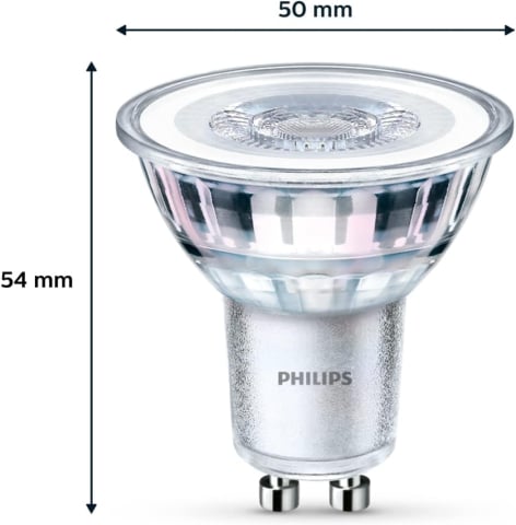 Philips LED Classic GU10 – Set 6 Spoturi 2700K, Eficiente & Durabile, 50W Echivalent [3]