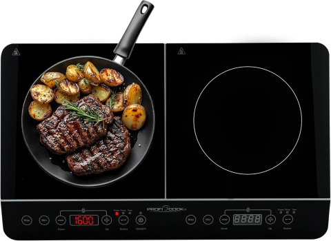 ProfiCook PC DKI 1067 – Plită dublă cu inducție, 10 trepte, timer 180 min, control tactil [2]