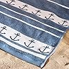 Prosop de Plajă Extra Mare Catherine Lansfield Anchors, 90 x 180 cm, 100% Bumbac, Albastru [2]