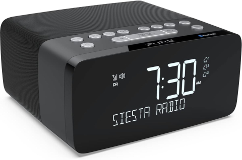 Accesorii pentru casă - Radio Ceas Bluetooth DAB+ cu Încărcare Wireless Qi și Ecran CrystalVue+ Pure Siesta Charge – , Graphite