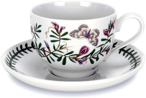 Set 6 Cești Tradiționale Portmeirion Botanic Garden, 0,2 L – Diverse Motive Florale, Fabricate în Anglia [3]