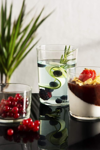 Veselă - Set 6 Pahare Apă Excèlsa „New York”, 37 cl – Sticlă Transparentă, Rezistente, Elegant Design