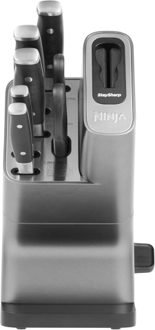 Set Cuțite Ninja Foodi StaySharp – Bloc cu Ascuțitor Integrat, 6 piese, Inox German [2]