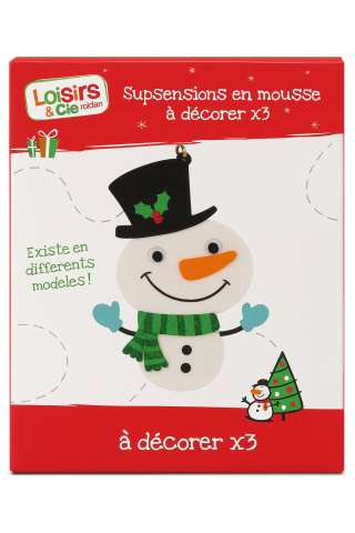 Ornamente Crăciun din spumă – set 3 bucăți, modele mixte [4]
