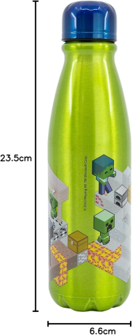 Sticlă apă copii Minecraft aluminiu 600 ml reutilizabilă [2]