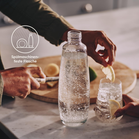 SodaStream Sticlă 1L pentru Duo & E-Duo – Sticlă Premium Lavabilă, Originală [1]