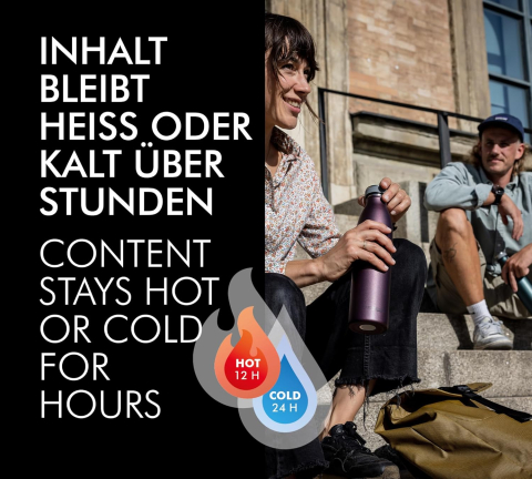 THERMOcafé Termos 0.75 L Ice Blue – 12h cald / 24h rece, inox, etanș, carbogazoase [1]