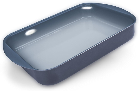 Produse - Tavă Lasagna Moneta 35×25 cm – Aluminiu, Finegres Natural, Fără PTFE/PFOA