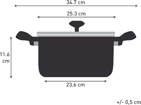 Tefal Nordica – Oală din inox 24 cm cu capac de sticlă | Potrivită pentru toate tipurile de plite, inclusiv inducție [2]