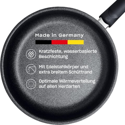 Bucătărie - Tigaie Inox 20 cm Antiaderentă Adamant – Fissler Made in Germany