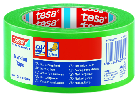 Mentenanță și Reparații - Bandă de marcare tesa Professional, verde, 33m x 50mm - Tesa 60760