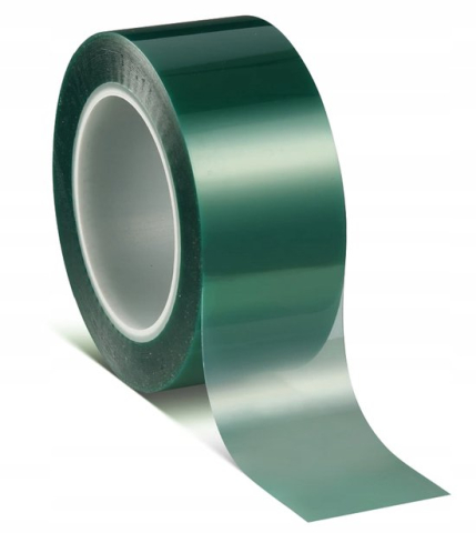 Mascare - Bandă de mascare PET 200 °C cu adeziv siliconic, 66m x 50 mm - Tesa 50620